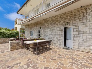 Backstein, Flagstone, Steinwand, Mauerwerk, Schatten, Fliese, Cobblestone, Balkon, Abstellgleis