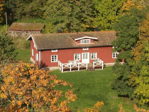 Das Ferienhaus liegt mitten in der Natur