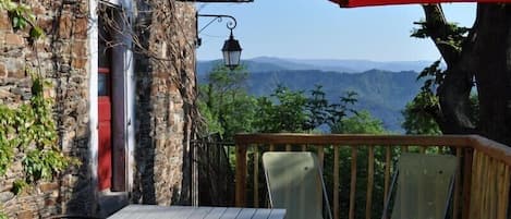 La terrasse du Grand Sourel avec vue panoramique