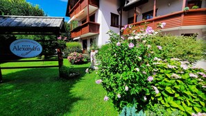kleine Ruhewiese vor dem Haus