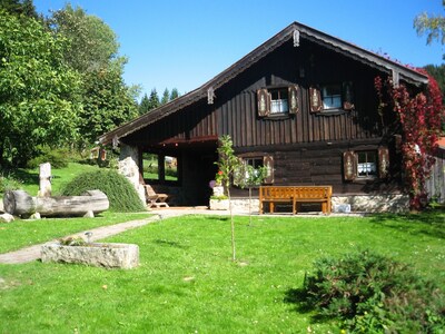Quaint wooden house in an idyllic secluded location in the Bavarian Forest