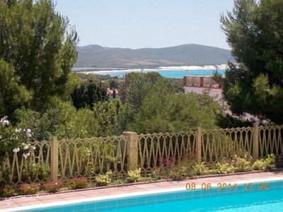Apartamento con piscina, maravillosa vista al mar, dunas blancas y flamencos