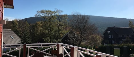 Ferienhaus mit Blick auf den Bocksberg