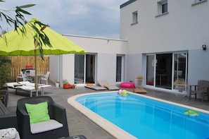 terrace with garden furniture