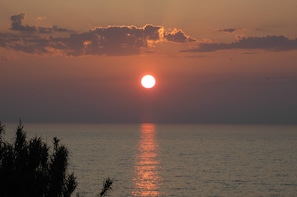 Coucher de soleil depuis terrasse