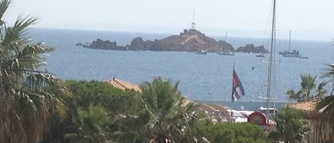 vue du lion de mer  et du port depuis le balcon