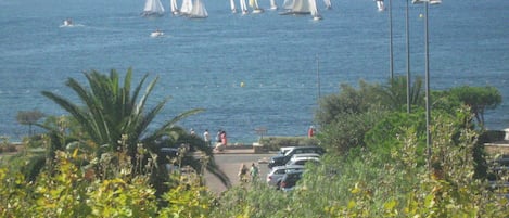 Bienvenue au Thalassa ! Vue du balcon, le club nautique fait sa sortie