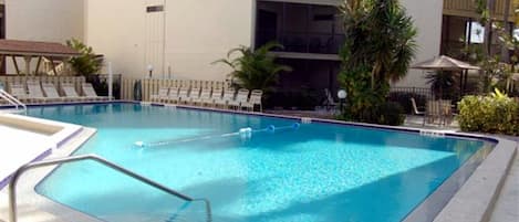 Pool right outside our lanai