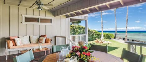 Main Lanai Off Living Room, an Ideal Spot to Gather, Dine and Relax