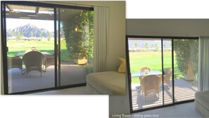 Mountain and Golf Course Views from living room