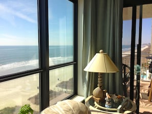 Great ocean views from inside the condo!