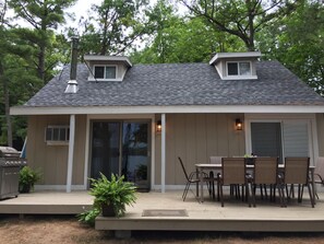 Nice outside dining area