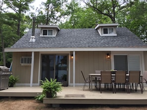 Nice outside dining area