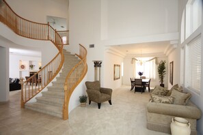 Formal Living Room, Formal Dining Area, Stairs.