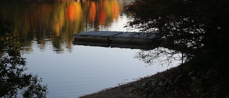 Private dock view from the yard.