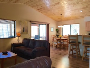 Nice views of the forest from kitchen and family room. 