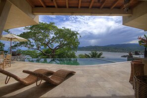 View to the ocean from the pool deck