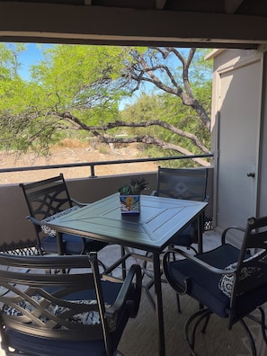Enjoy shaded patio year round.   View wildlife and sunsets