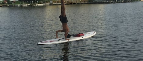 Practice Yoga on paddleboat right in front of the condo!!