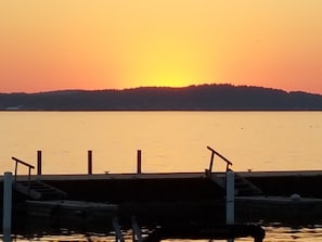 Sunset from your deck, fireworks on July 4th