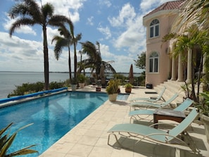 Open water view from the pool deck