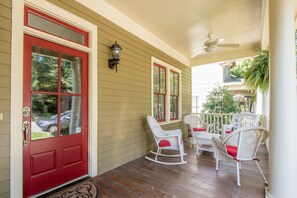 Enjoy large front porch for gathering friends & family.