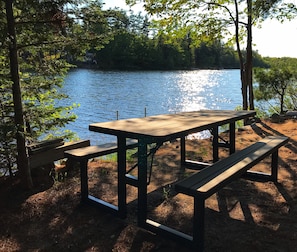 Picnic area down by dock