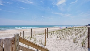 Expansive ocean views from private beach walkover.