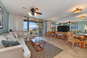 Flat Screen TV and Dining Table