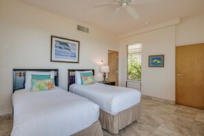 Central AC and ceiling fan for your comfort.