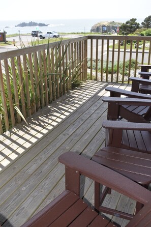 warm, relaxing south side of deck