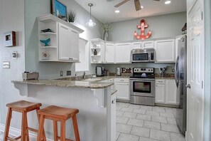Kitchen w/bar seating for TWO