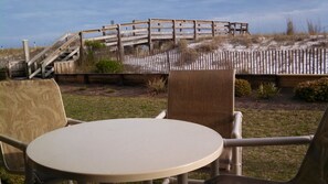View from patio.The dunes may/my not obstruct view due to weather/huricanes.