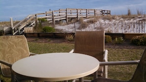 View from patio.The dunes may/my not obstruct view due to weather/huricanes.