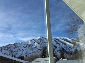 View of Carbonate Mountain from studio window.