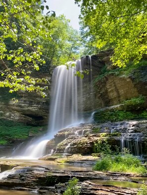 Virginia's Famous attraction: Abrams Falls is just a short hike from the cabin.