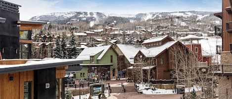 View from balcony.  See panorama of Snowmass ski area above.  