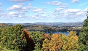Million Dollar Mountain View from the back deck overlooking VT and Hedges Lake. 