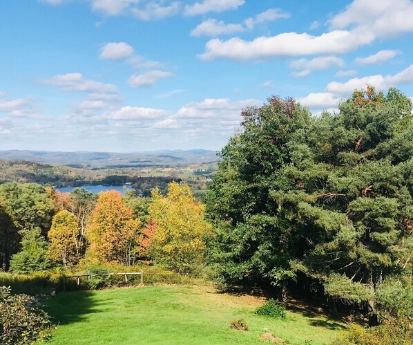 Million Dollar Mountain View from the back deck overlooking VT and Hedges Lake. 