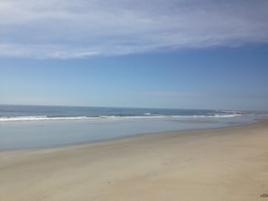 Beautiful wide beach only a few minutes stroll from house.
