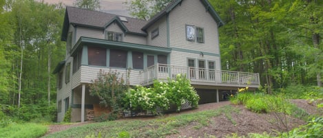 Our home showing the rear deck and screened in porch