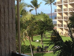 View ocean from Kitchen, dining room& balcony &LANAI THIRD FLOOR has SUNSET VIEW