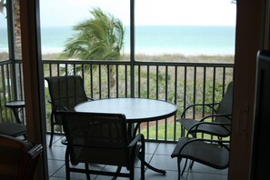 View of the Gulf of Mexico from the balcony.