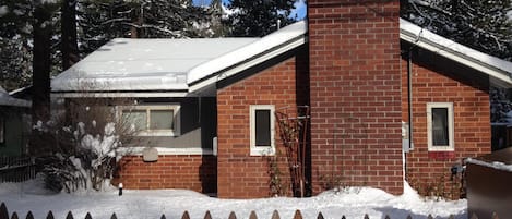 Street view of house in Winter