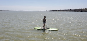 paddleboarding