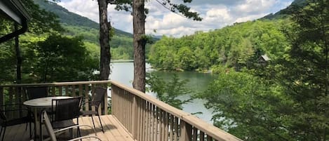 Springtime View of lake from upper deck