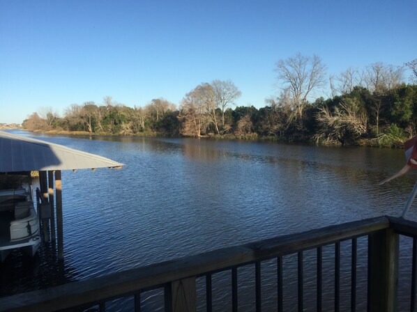 View of Cane River from top deck