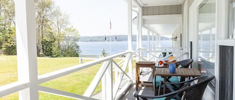 View of the bay from your deck!