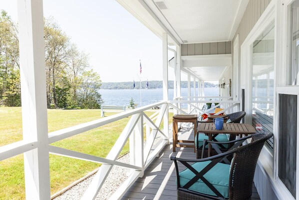 View of the bay from your deck!