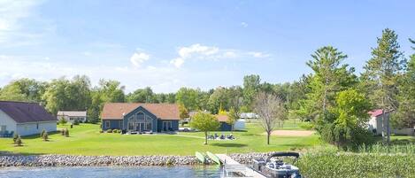 60' Dock to Park your watercraft at, swim, or fish.